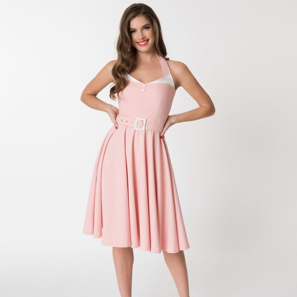 Glamour Bunny atomic Alice swing dress, midcentury